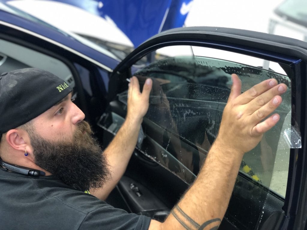 car window tint installation