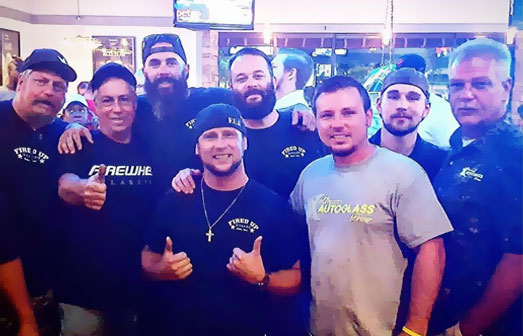 Rick with staff from Gas Monkey Garage